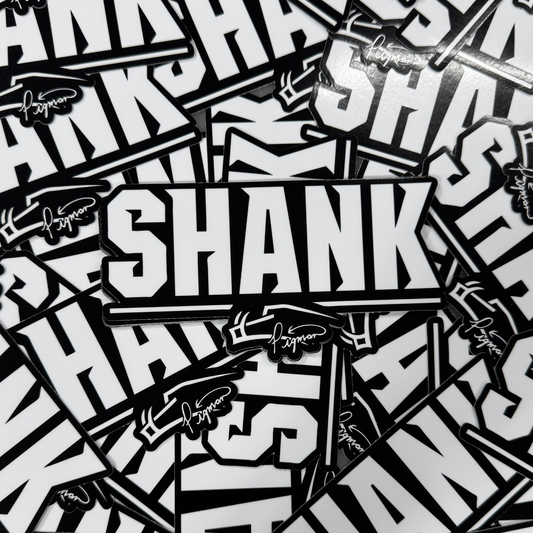 6" Pigman SHANK Decal | White