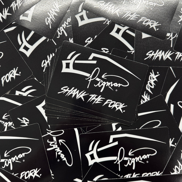6" Pigman Signature Series Decal | White