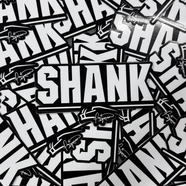 6" Pigman SHANK Decal | White