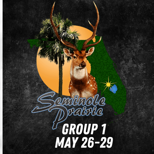50% Deposit + Fees Seminole Prairie Outfitters - Group 1