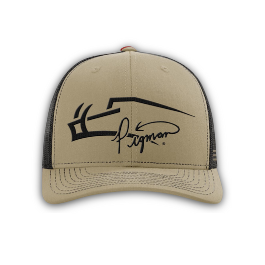 Pigman Signature Logo Hat Embroidered 112 | Khaki/Coffee